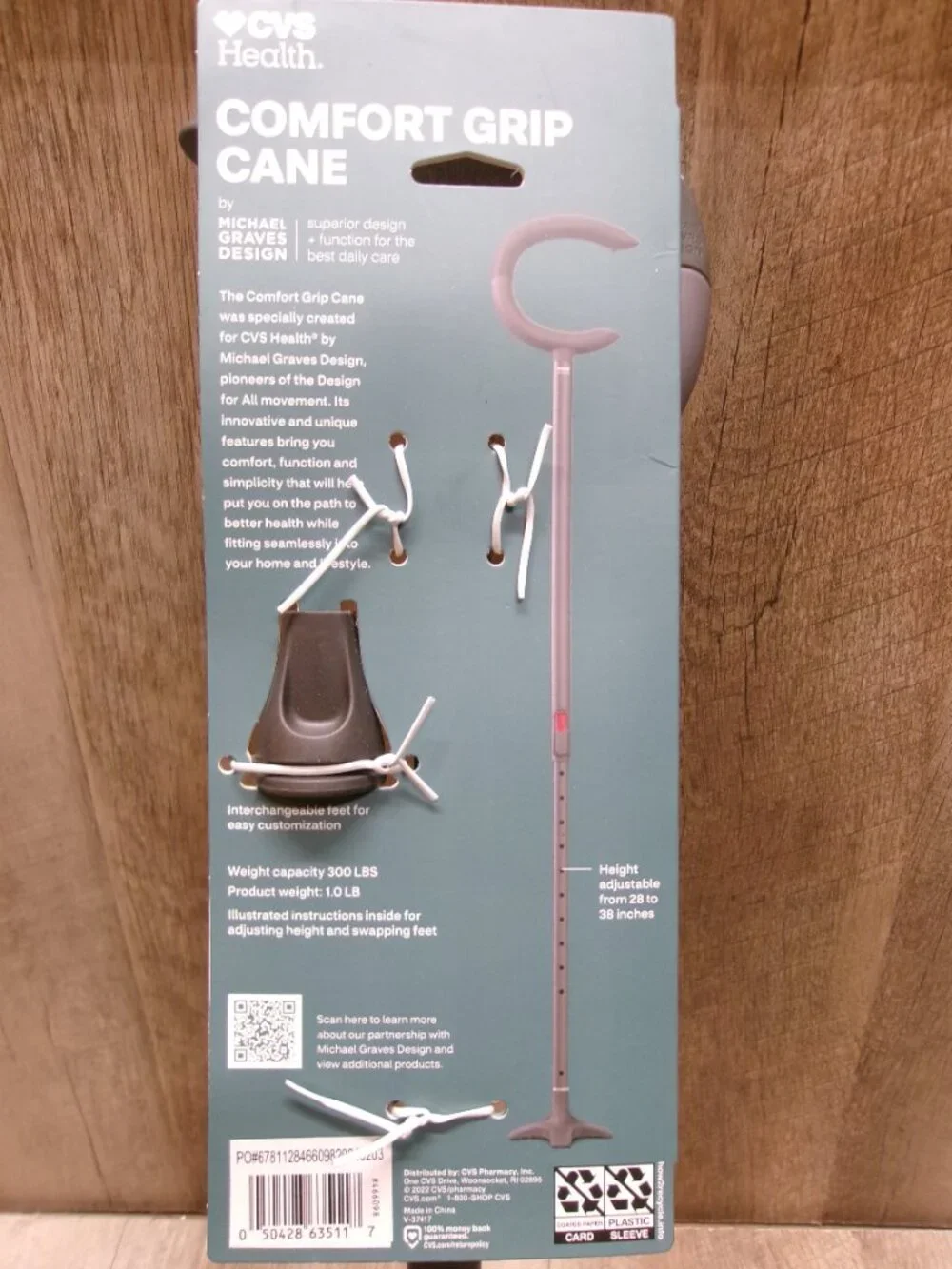 CVS Health Comfort Grip Cane – Michael Graves Design, Ergonomic - Picture 3 of 4